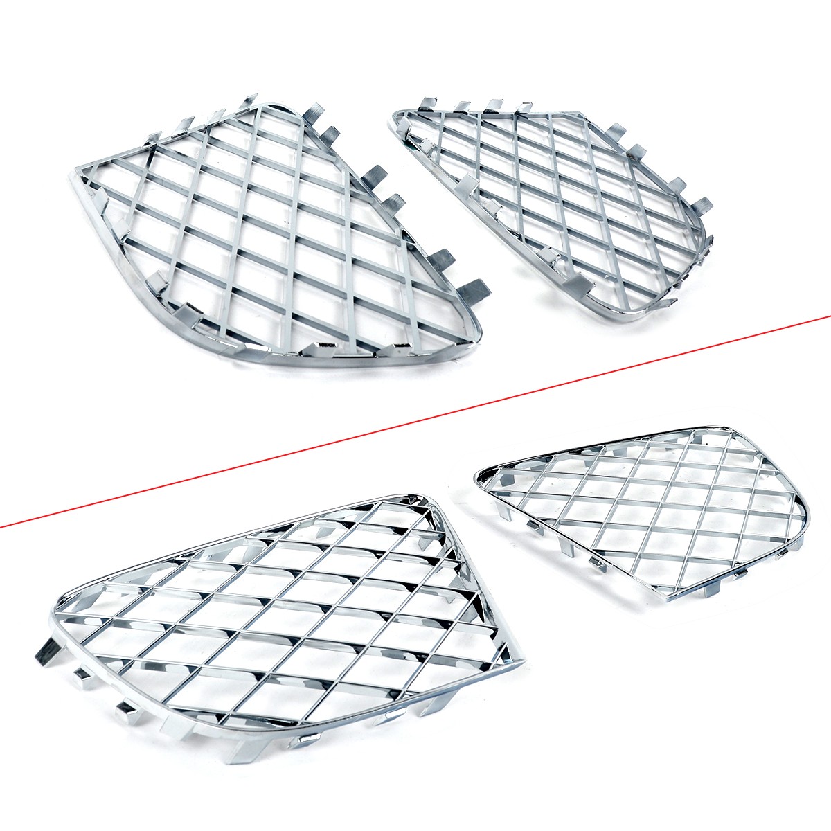 Bentley Continental GT 2012-2015 Lower Bumper grilles 4 pcs Chrome