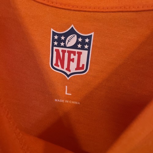 NWT NFL Team Apparel Men's Orange Denver Broncos Crew Neck Tee Large - Picture 5 of 7