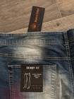 Ministry of Fashion MOF 1886 Men’s Vintage Wash Skinny Stretch Denim Jeans Blue — photo 2
