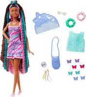 Barbie Bambola Barbie Super Chioma Mit Schmetterlinge Thema, C Spiel