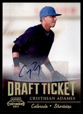 2011 Playoff Contenders #DT55 Cristhian Adames Draft Ticket Auto
