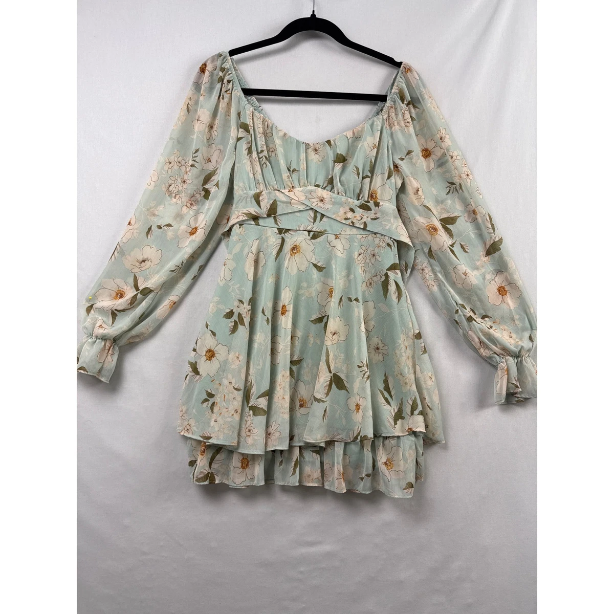 milkmaid dress green Wednesday's Girl - Milkmaid Dress - Women - Viscose/Cotton/Flax - XL
