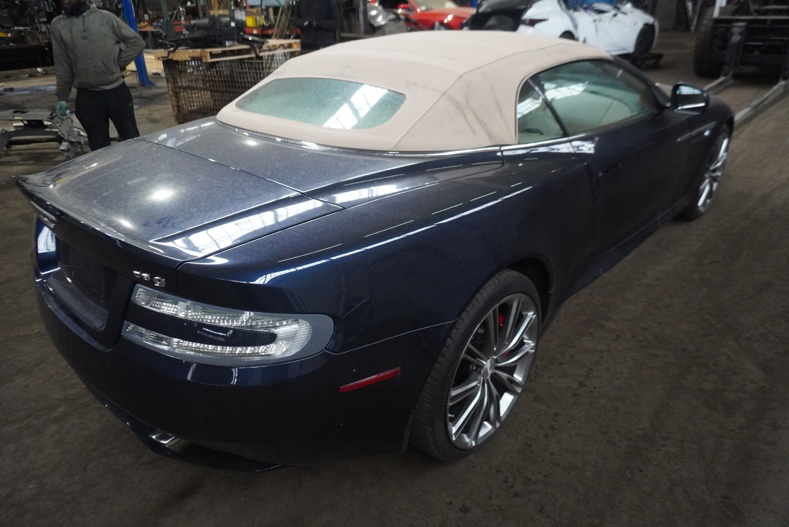 Rear Right Quarter Panel Body Structural Metal Cut Aston Martin DB9 Volante 2013