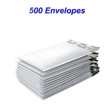 500 #000 Poly Bubble Padded Mailers Self Adhesive Shipping Envelope 4X7" Useable
