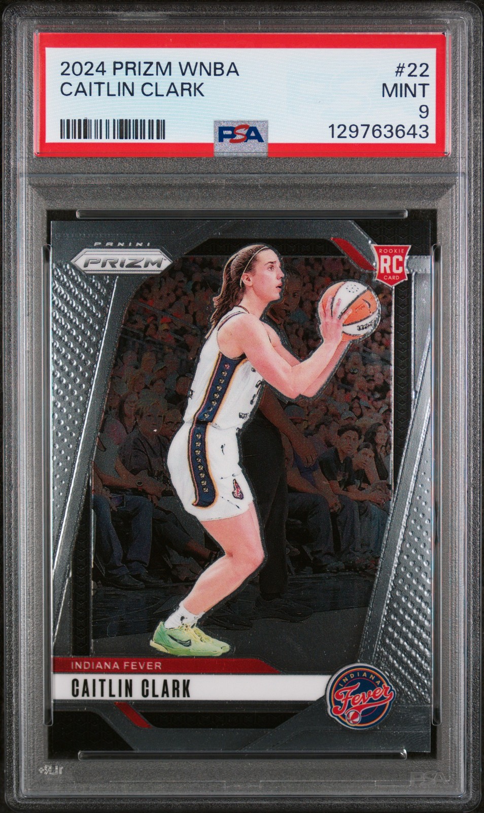 2024 PANINI PRIZM WNBA #22 CAITLIN CLARK PSA 9
