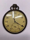 Antique Zenith 0.800 Silver Pocket Watch Pre-Owned Runs (29-97)