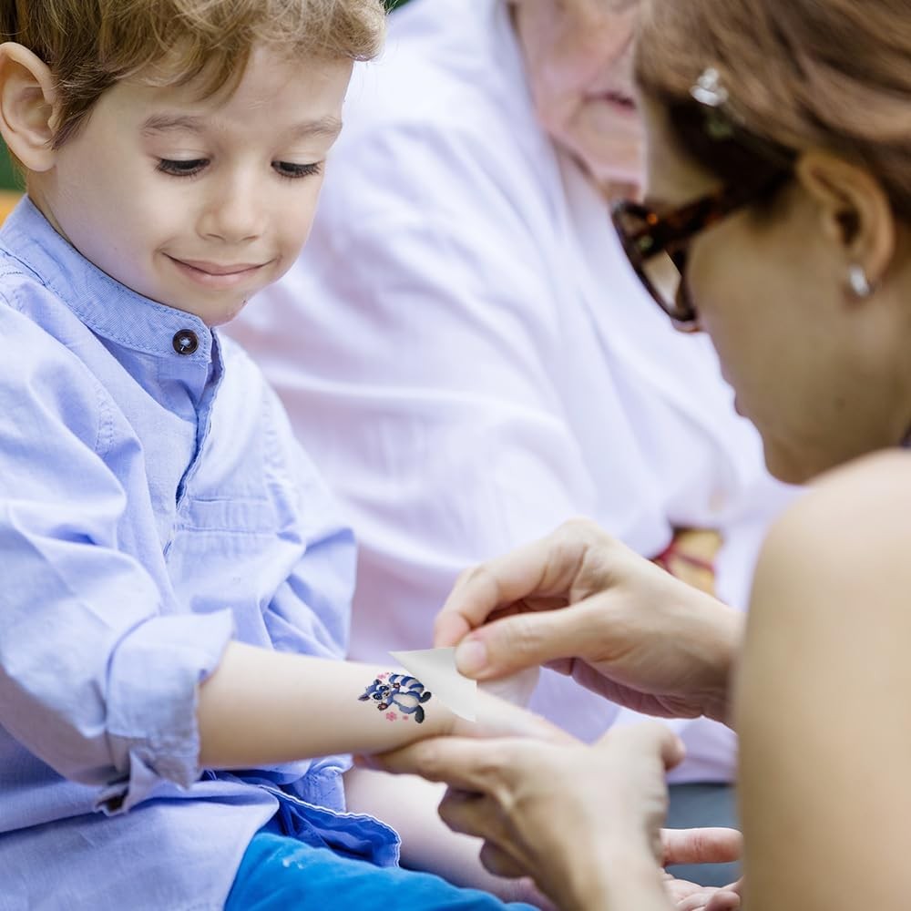 ArtCreativity Zoo Animal Individual Temporary Tattoos for 2 Inch, Assorted 