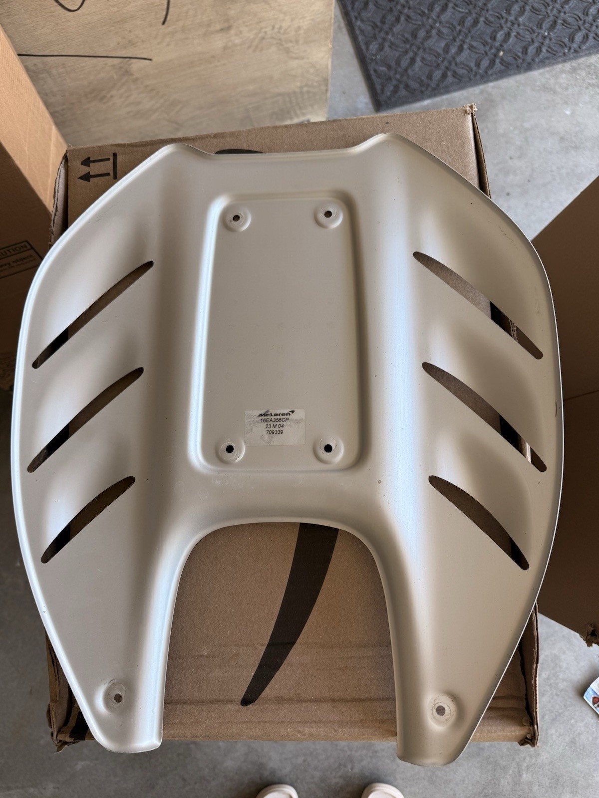 Mclaren Artura OEM Aluminium Engine Cover Part Number 16EA356CP