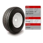 Trailer Wheel & Tyre for Indespension 750kg 20.5 x 8.0-10 SCOTTISH HIGLANDS