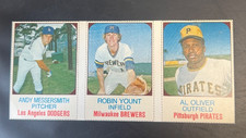 1975 Hostess Baseball #79/80/81 Andy Messersmith, Robin Yount, Al Oliver, Nm, RC