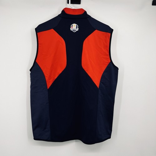 Mens Ralph Lauren RLX Vest L Ryder Cup 2014 Team USA Golf Full Zip Navy - Picture 3 of 9
