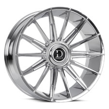 24 Dolce Luxury Mirelli Chrome 24x9 Wheel 5x112 5x4.5 5x114.3 35mm Rim