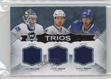2014-15 Upper Deck The Cup Trios 12/25 Ryan Miller Daniel Sedin Henrik HOF 0c3