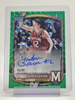 YARDEN GARZON 2025-26 BOWMAN CHROME U 1ST AUTO GREEN GEOMETRIC /99 Q3882