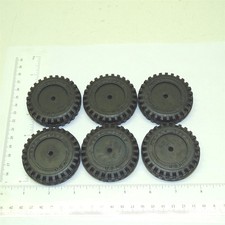Set of 6 Rubber Tonka Script Tire Toy Parts TKP-019-6