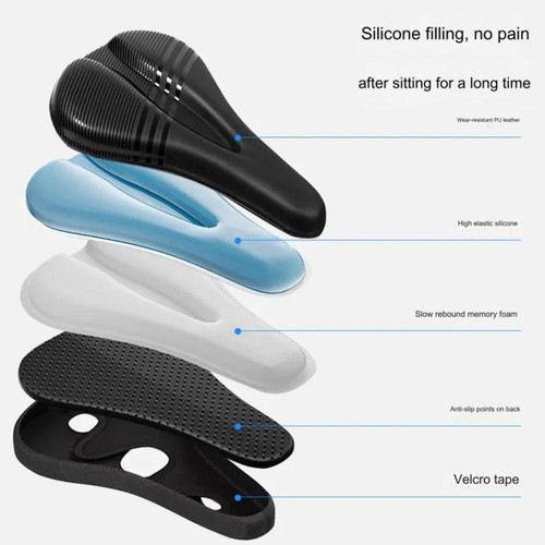 Super Soft Bicycle Seat Cushion Breathable Bicycle Accessories - Picture 3 of 12