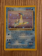 Pokemon Jungle Set Lapras 10/62 Holo - Moderate Play