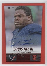 2014 Panini Hot Rookies Rookie Signatures Red 44/75 Louis Nix III #401 Auto 0f8