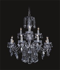 New 12 Light  Chrome Crystal Chandelier Indoor Decoration Villa Home Living Room