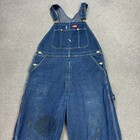 Dickies Latzhose Erwachsene 36x28 blau Latzhose Denim Workwear Carpenter Herren*