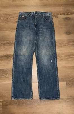 LRG Lifted Grass Roots Classic 47 Fit Jeans Mens 36 Blue Cotton Relaxed Fit Y2K