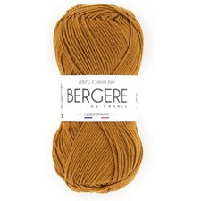 Pelote de laine - Cuivre - 100% coton bio - 3mm - Tricot et crochet - Bergère de