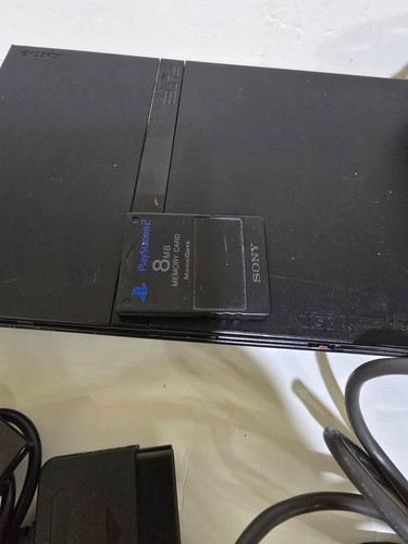 Sony PlayStation 2 PS2 Slim SCPH-75001 Console System w/ OEM Clear Controller - Picture 6 of 9