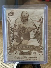 2019-20 UPPER DECK ENGRAINED AUSTON MATTHEWS CARVED IN TIME CARD # CT-7