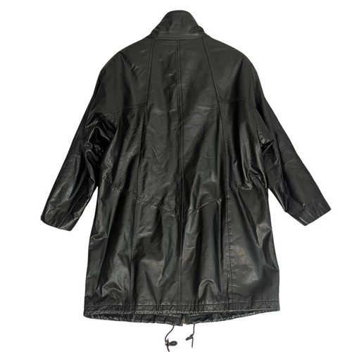 Vintage Wilsons schwarze Lederjacke Gr. Large Thinsulate gefüttert Chore Mantel - Bild 4 von 11