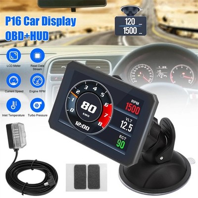 Universal OBD2 HUD Speedometer Digital Car Head Up Display Odometer MPH KMH RPM