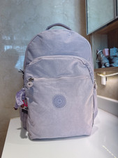 NUEVO CON ETIQUETAS Kipling Mujer Lavanda Púrpura Claro Seúl Hasta 15" Mochila Grande Portátil 45cm