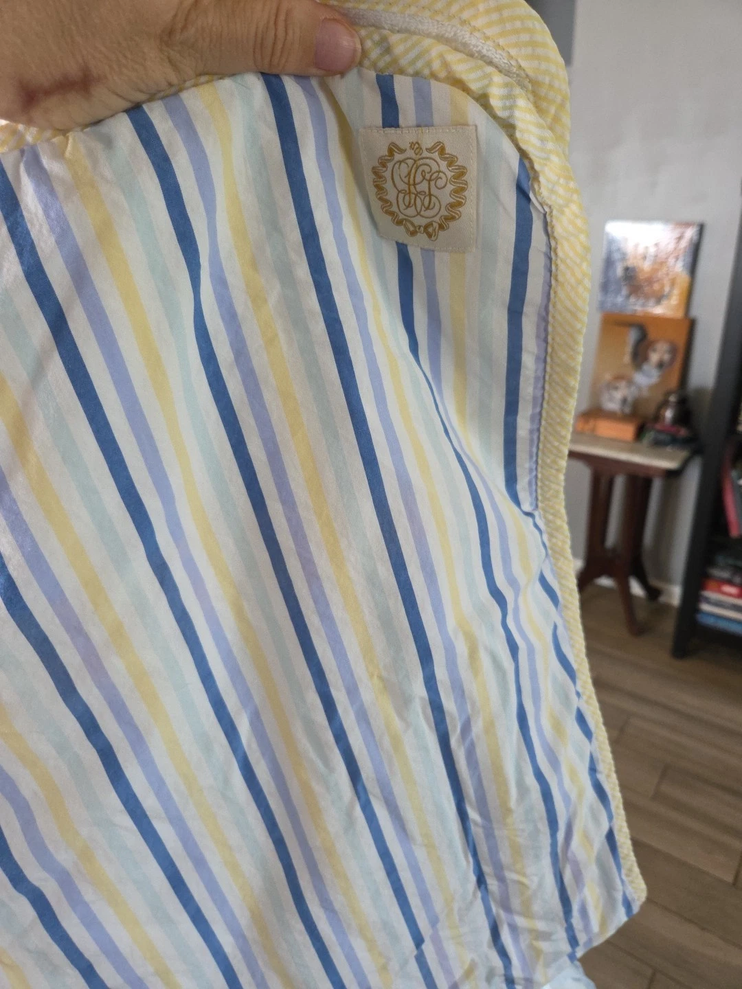 The Beaufort Bonnet Company Terry Cloth And Cotton Towel, Baby Blanket