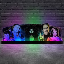 The Munsters Topper 3D Acrylic LED RGB Opper for Pinball Topper