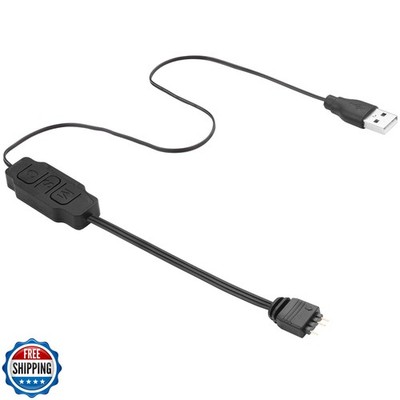 ELFJMZP ARGB LED Controller 5V 3-Pin   70 cm Total Length USB Pow