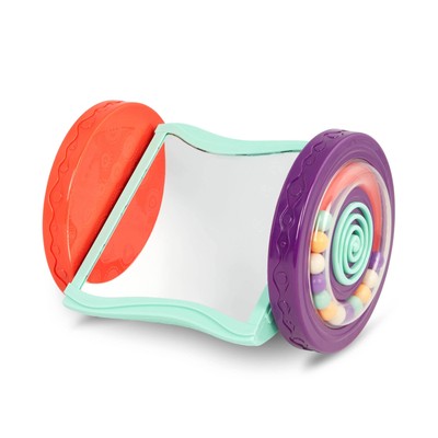 B. toys - Baby Toys Mirror with Rolling Sensory Wheels - Interactive Roly-Pol...
