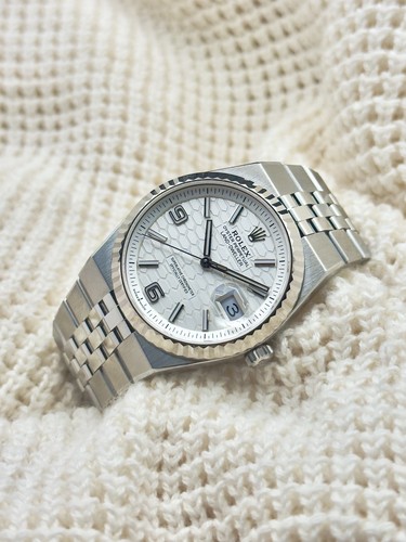 Rolex Land Dweller 36 127234 White Honeycomb Dial Jubilee 2026 Full Set