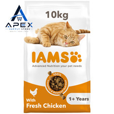 IAMS Adult Complete Dry Cat Food Chicken 10 kg (Pack of 1), Fresh  5.00 per kilo
