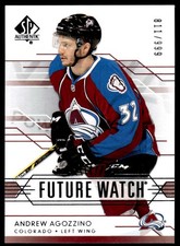 2014-15 SP AUTHENTIC FUTURE WATCH Andrew Agozzino 811/999 Colorado Avalanche