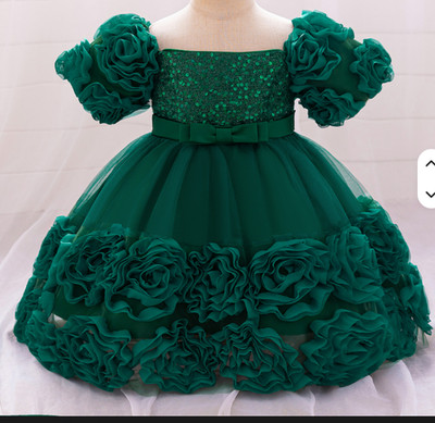 MQATZ High Quality Fashion Princess Four Seasons Kid Flower Girl Dress Short Sle