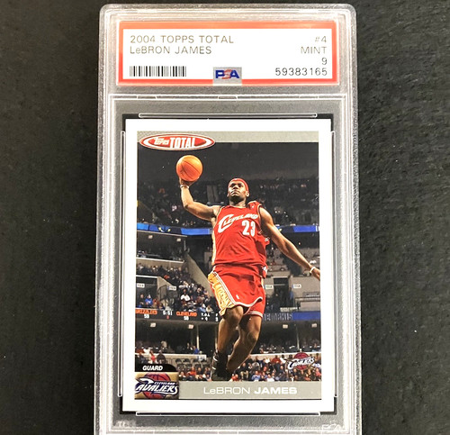 2004 Topps Total - LeBron James #4  ( POP 57 )  MINT  PSA  9