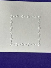 Daisy Frame Embossing Folder Cuttlebug Provo Craft Card Making Scrapbooking