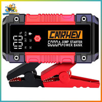 Starthilfe Powerbank 6000A 12V Tragbar FüR Auto Bis 10L Benzin Diesel Mit LED