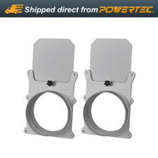 POWERTEC 6-Inch Aluminum Blast Gate for Dust Collector/Vacuum Fittings, 2 PK