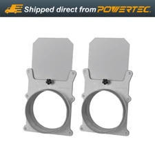 POWERTEC 6-Inch Aluminum Blast Gate for Dust Collector/Vacuum Fittings, 2 PK