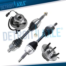 Front CV Axle Wheel Hub Bearings for 2006 - 2010 Ford Explorer Mountaineer 4WD