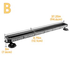 Led Emergency Strobe Rooftop Double Side Light Bar Traffic Advisor Flash Warning