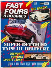 Fast Fours & Rotaries March/April 1990 - VW Type 3 Alpha GTV Scorpion Escort RX7