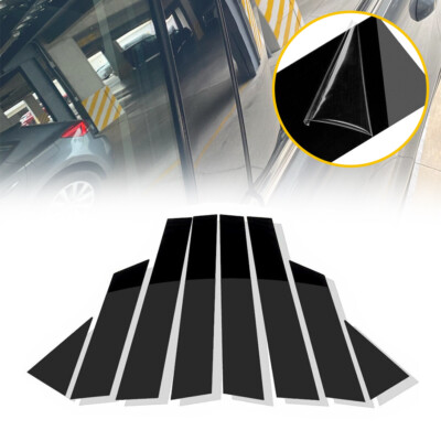 Gloss Pillar Black Window Posts Door Cover Trim For Nissan Altima 2013-2018 US