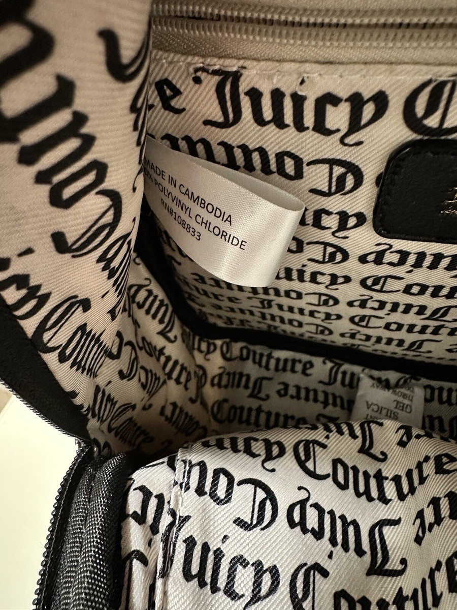 Juicy Couture Goth Stat Black Our Zip Says It All Backpack Black Grey Straps New Juicy Couture Goth Stat Black Our Zip Says It All Backpack  main image 4