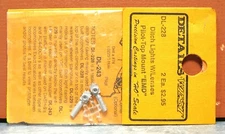 DETAILS WEST HO SCALE DITCH LIGHTS W/LENSES PILOT-TOP MOUNT "EMD" # DL-228